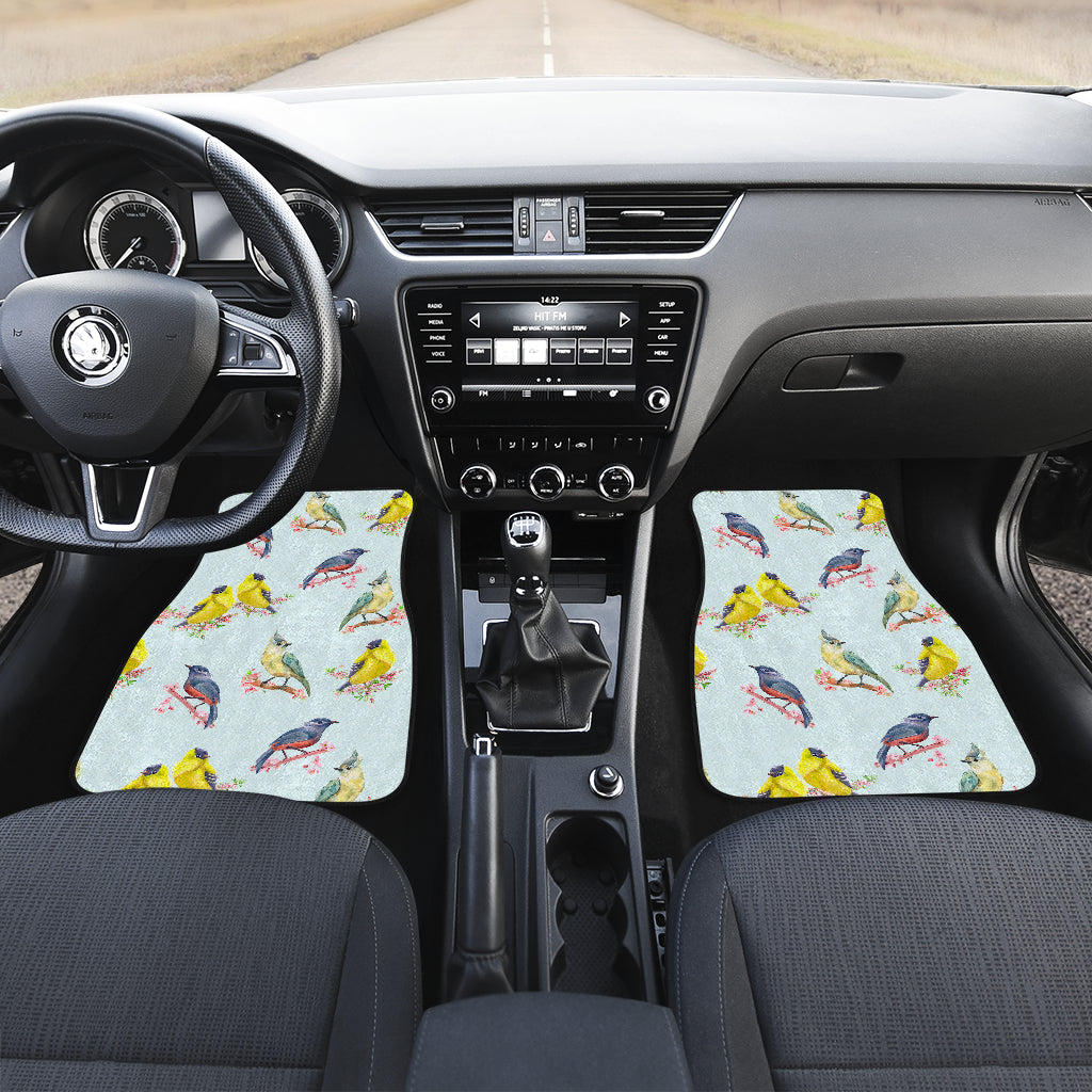 Bird Sweet Themed Print Pattern/carfloormat.jpg Car Floor Mats Front Back