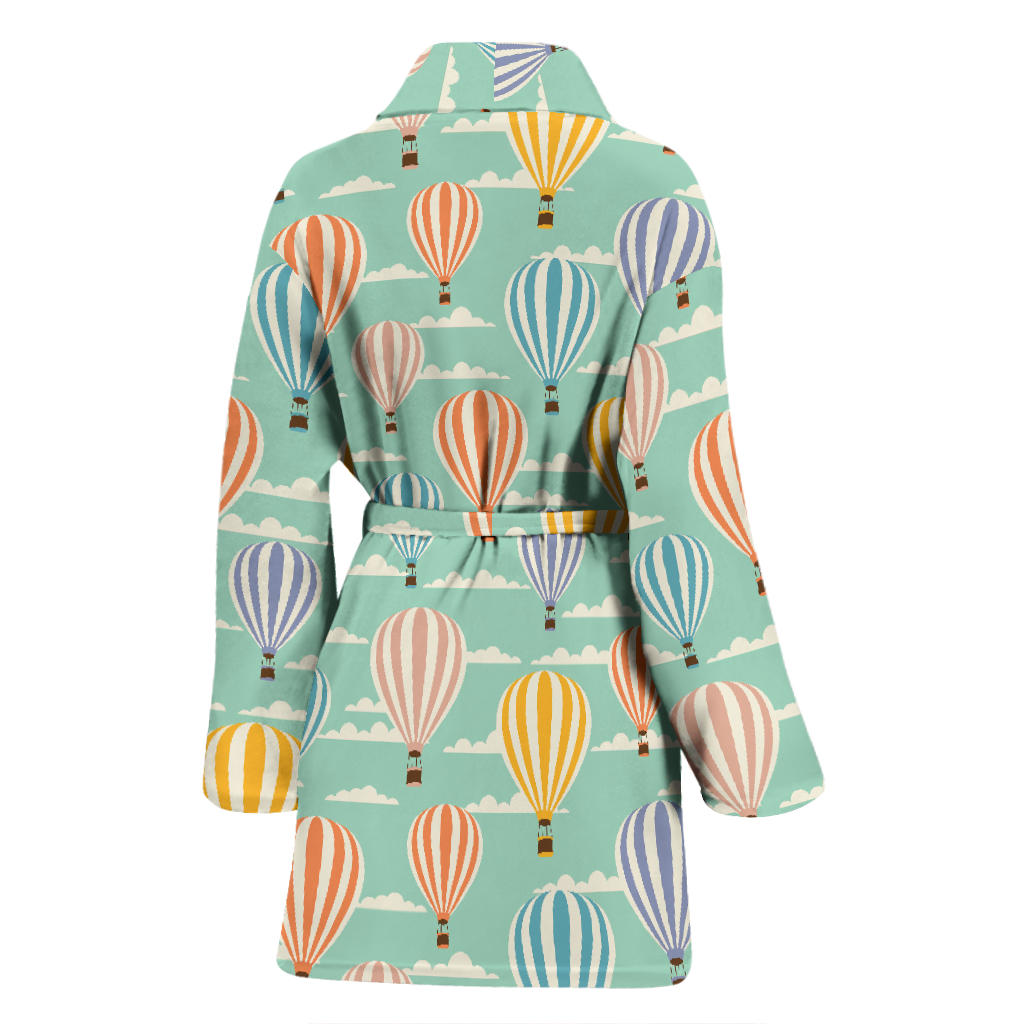 Ballon Pattern Print Design 01 Women Bathrobe