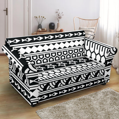 Samoan Pattern Print Design LKS303 Loveseat Couch Slipcover