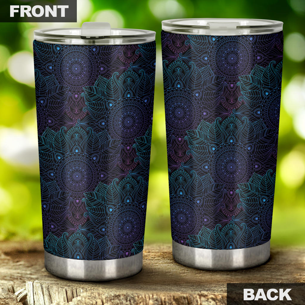 Boho Floral Mandala Tumbler