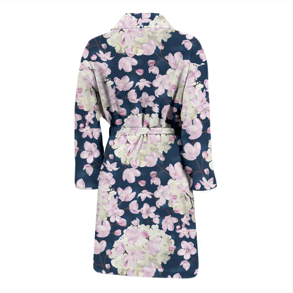 Sakura Print Design LKS305 Men Bathrobe