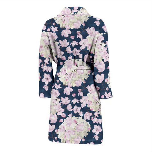 Sakura Print Design LKS305 Men Bathrobe