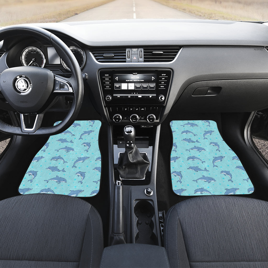 Dolphin Baby Cute Print Pattern Car Floor Mats Front Back