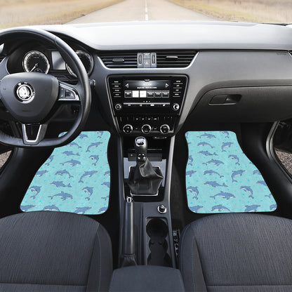 Dolphin Baby Cute Print Pattern Car Floor Mats Front Back