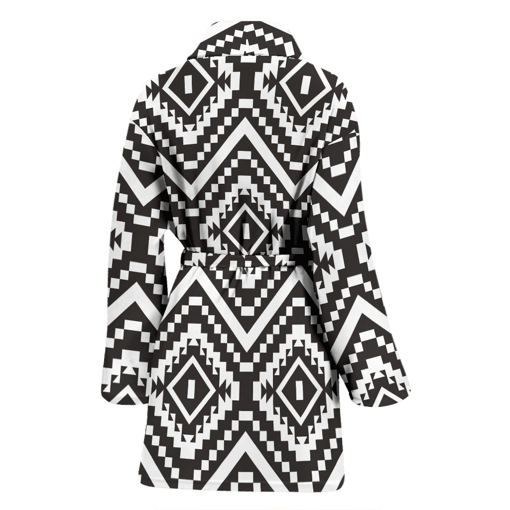 Tribal Pattern Print Design LKS303 Women Bathrobe