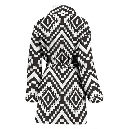 Tribal Pattern Print Design LKS303 Women Bathrobe