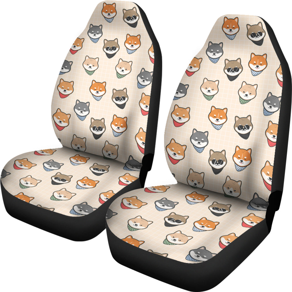Shiba Inu Print Design LKS3010 Car Seat Covers