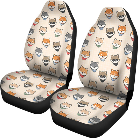 Shiba Inu Print Design LKS3010 Car Seat Covers