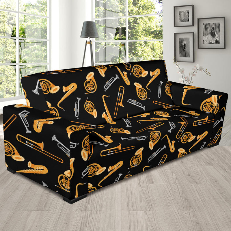 Jazz Pattern Print Design 01 Sofa Slipcover