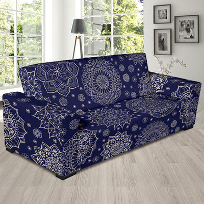 Mandala Pattern Print Design 02 Sofa Slipcover