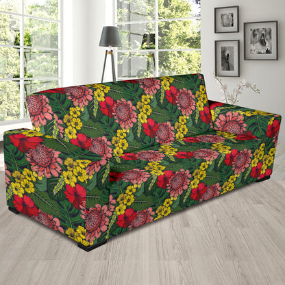 Summer Floral Print Design LKS305 Sofa Slipcover