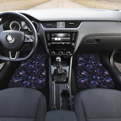 Jellyfish Themed Car Floor Mats Front Back
