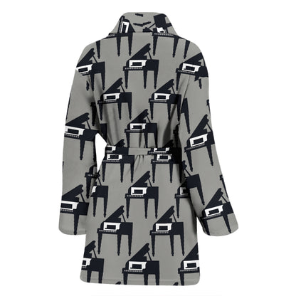 Piano Print Design LKS404 Women Bathrobe