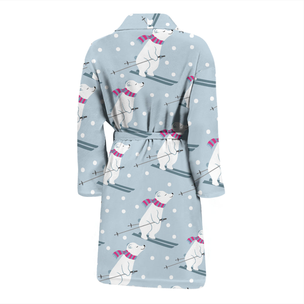 Ski Print Design LKS307 Men Bathrobe