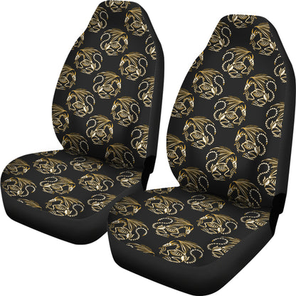 Skeleton Dragon Print Design LKS306 Car Seat Covers