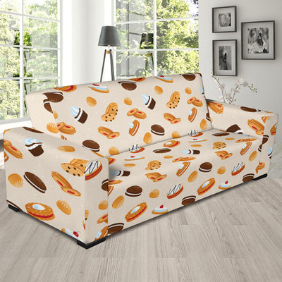 Biscuit Pattern Print Design 01 Sofa Slipcover