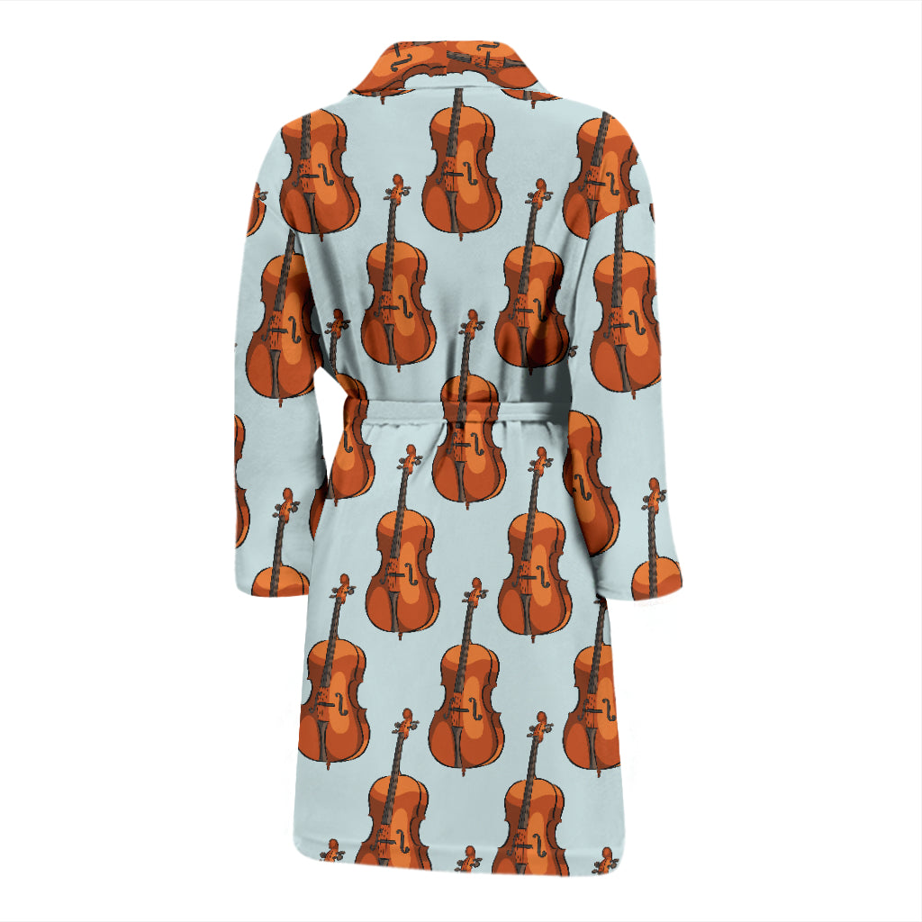 Violin Print Design LKS406 Men Bathrobe