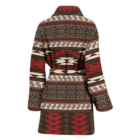 Native Pattern Print Design A03 Women Bathrobe