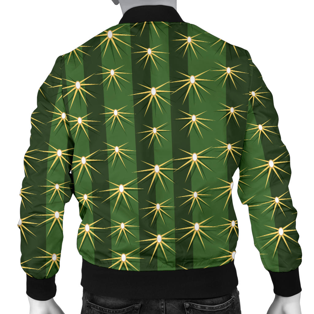 Cactus Skin Print Pattern Men Bomber Jacket