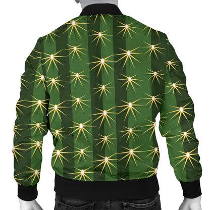Cactus Skin Print Pattern Men Bomber Jacket