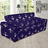 Airplane Pattern Print Design 03 Sofa Slipcover