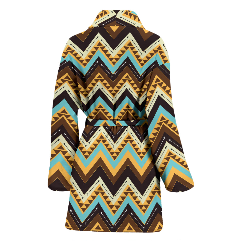 Southwest Pattern Print Design LKS301 Women Bathrobe