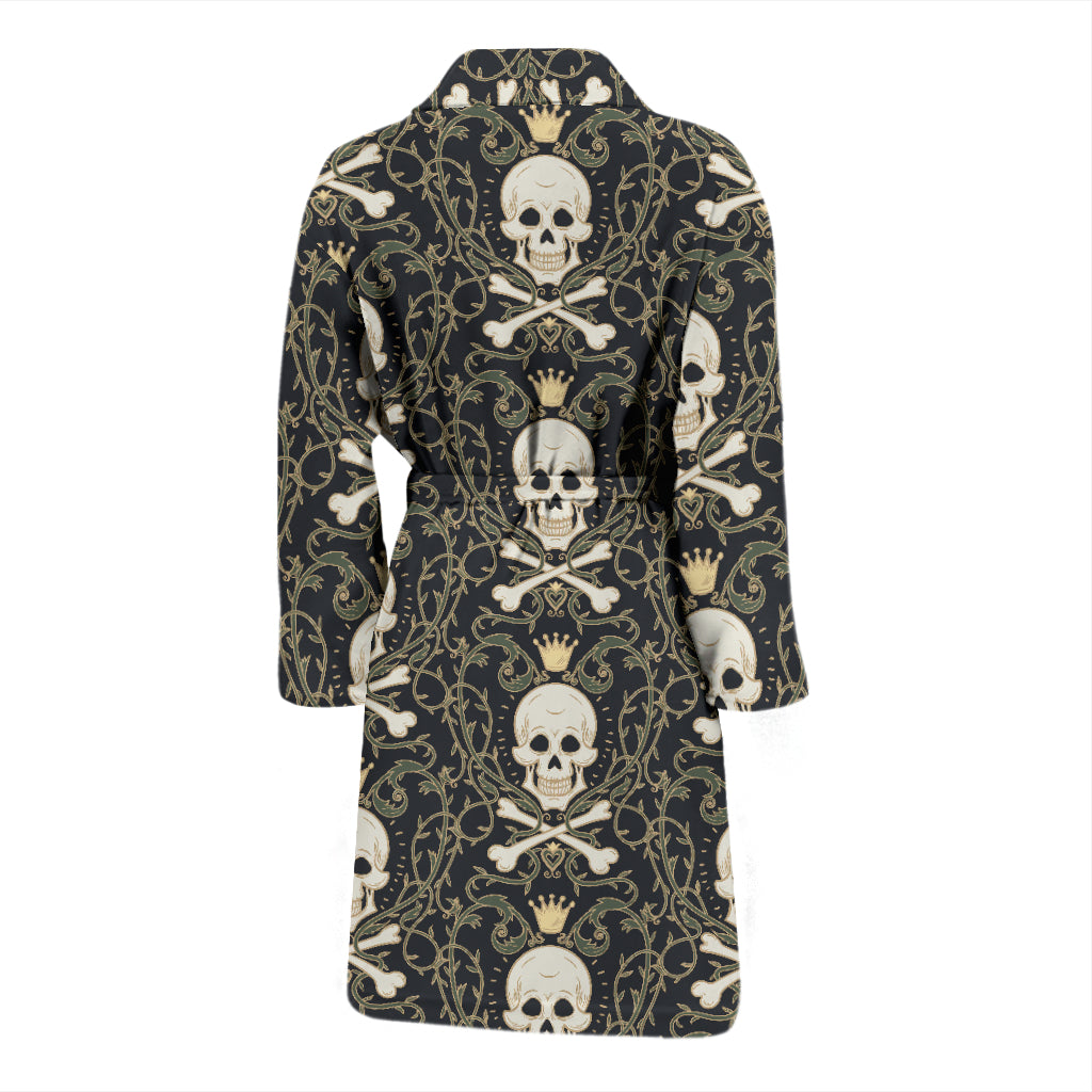 Skull King Print Design LKS307 Men Bathrobe