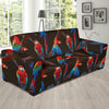 Macaw Pattern Print Design 04 Sofa Slipcover