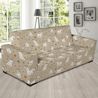 Scottish Terriers Print Design LKS3017 Sofa Slipcover