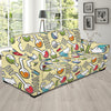 Chemical Pattern Print Design 04 Sofa Slipcover