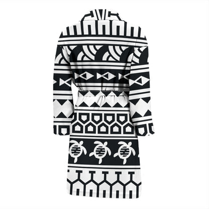 Samoan Pattern Print Design LKS303 Men Bathrobe