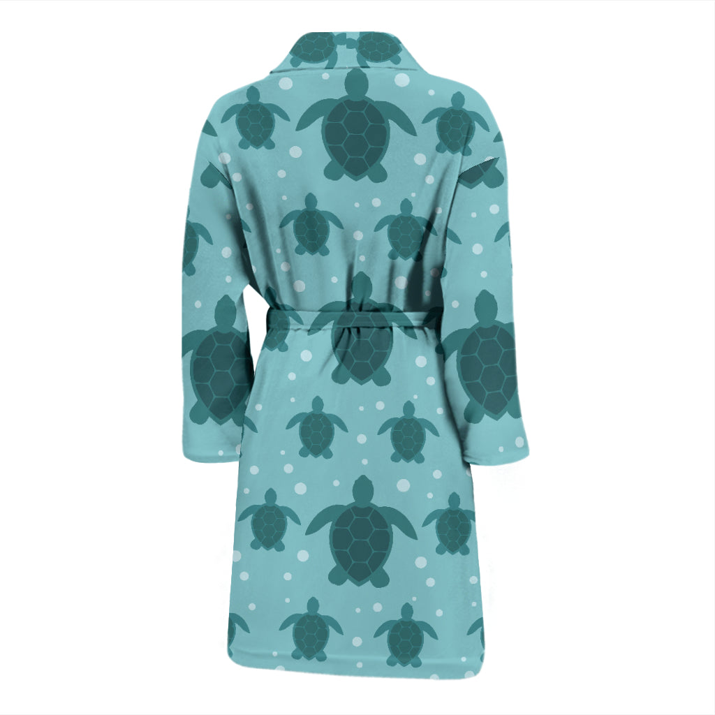 Sea Turtle Print Design LKS305 Men Bathrobe