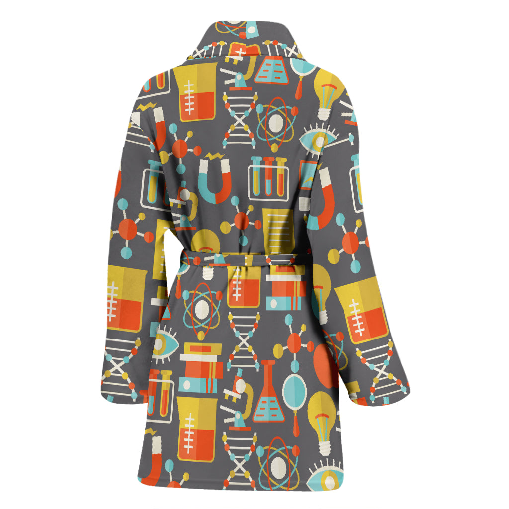 Science Print Design LKS302 Women Bathrobe