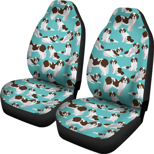 St Bernards Print Design LKS302 Car Seat Covers