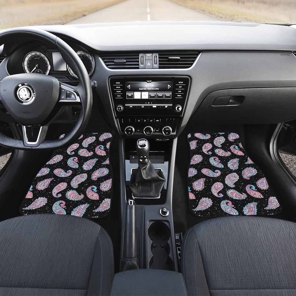 Paisley Pink Design Mandala Print Car Floor Mats Front Back