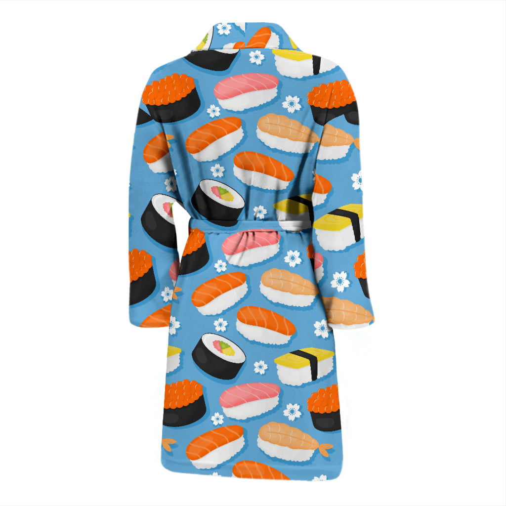 Sushi Print Design LKS304 Men Bathrobe