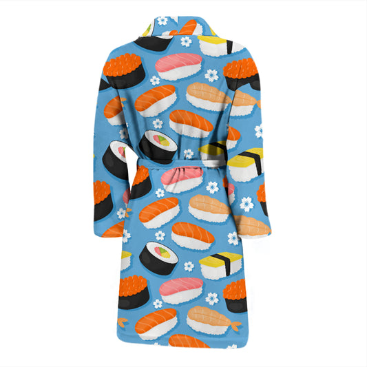 Sushi Print Design LKS304 Men Bathrobe