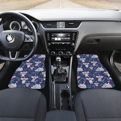 Koala Cute Themed Design Print Car Floor Mats Front Back