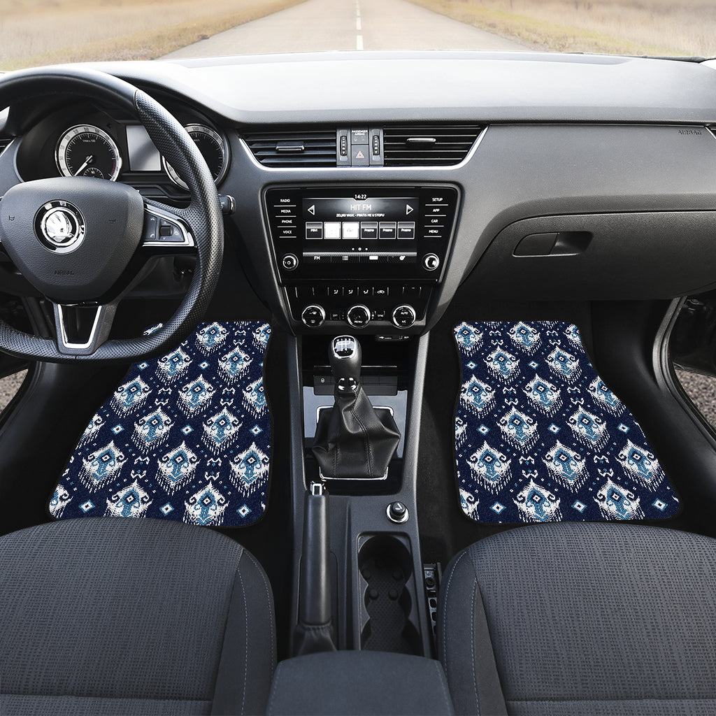 Ethnic Ornament Print Pattern Car Floor Mats Front Back