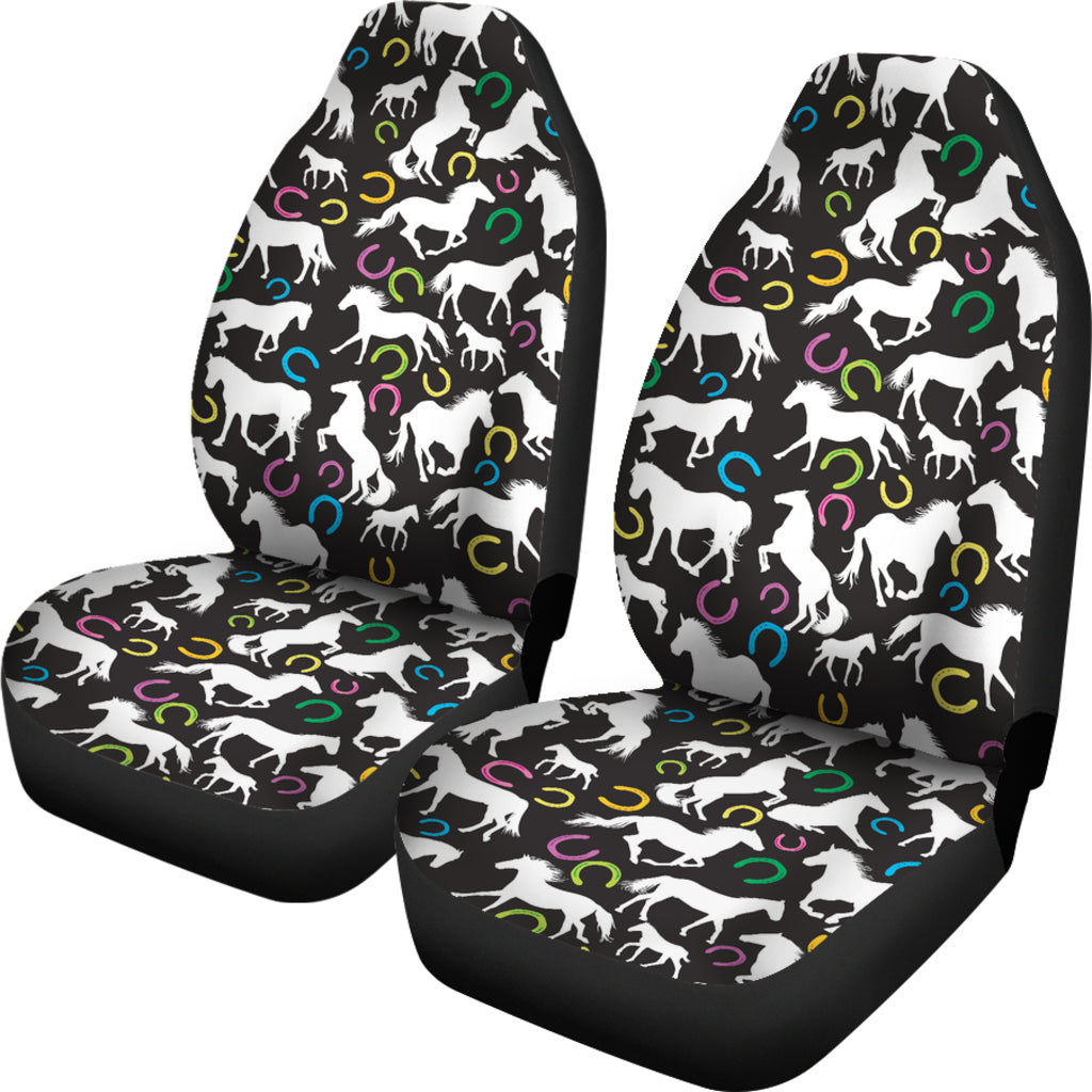 Horse Hoof Colorful Print Design LKS301 Car Seat Covers