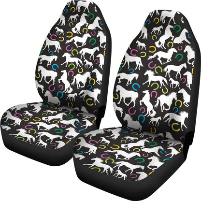 Horse Hoof Colorful Print Design LKS301 Car Seat Covers