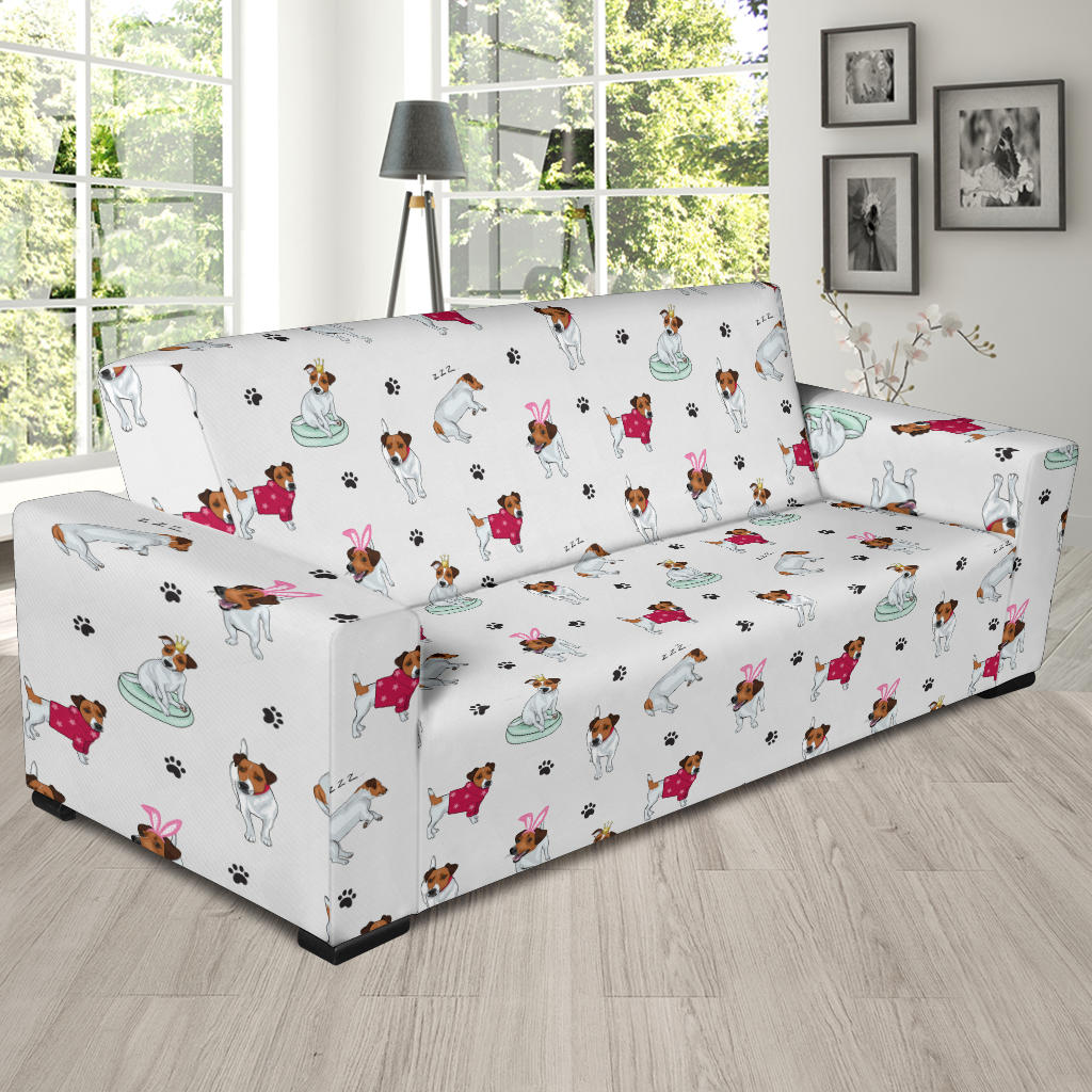 Russell Terriers Print Design LKS308 Sofa Slipcover