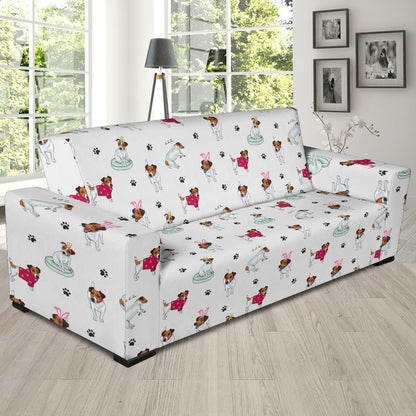 Russell Terriers Print Design LKS308 Sofa Slipcover