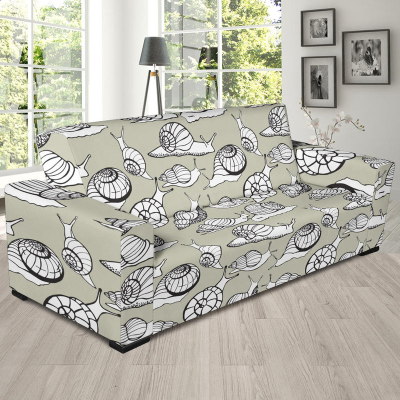 Snail Pattern Print Design 03 Sofa Slipcover