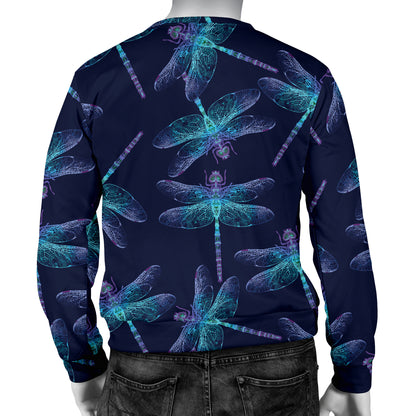 Dragonfly Hand Drawn Style Print Men Long Sleeve Sweatshirt