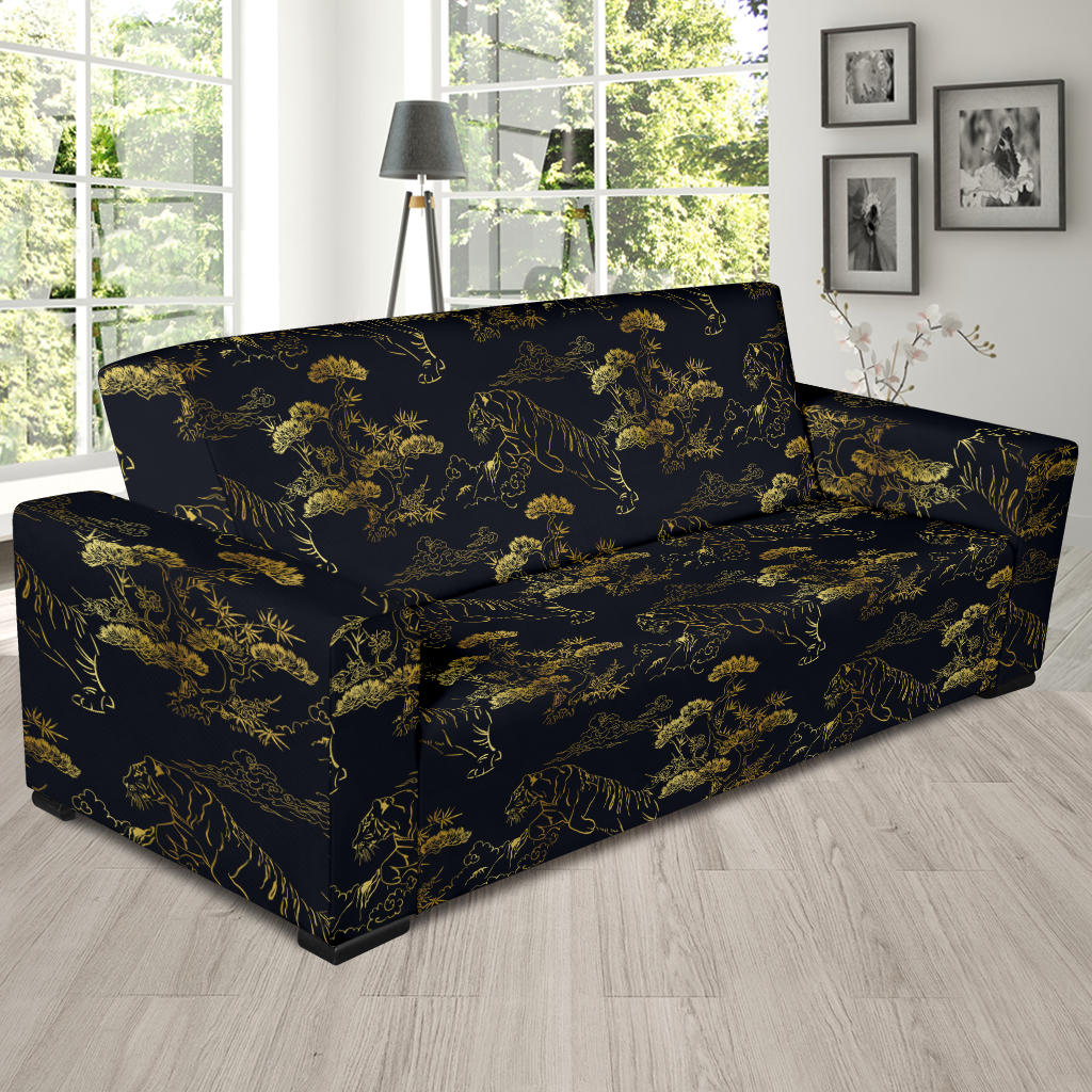 Tiger Japan Style Print Design LKS305 Sofa Slipcover