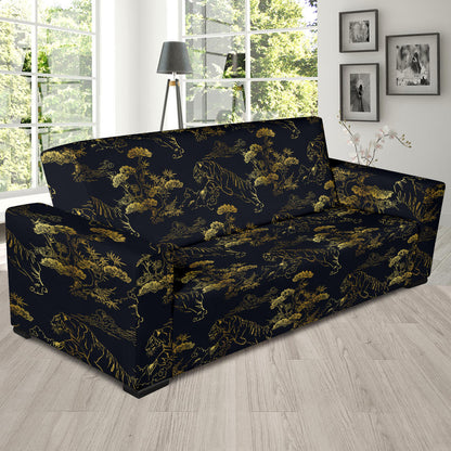 Tiger Japan Style Print Design LKS305 Sofa Slipcover
