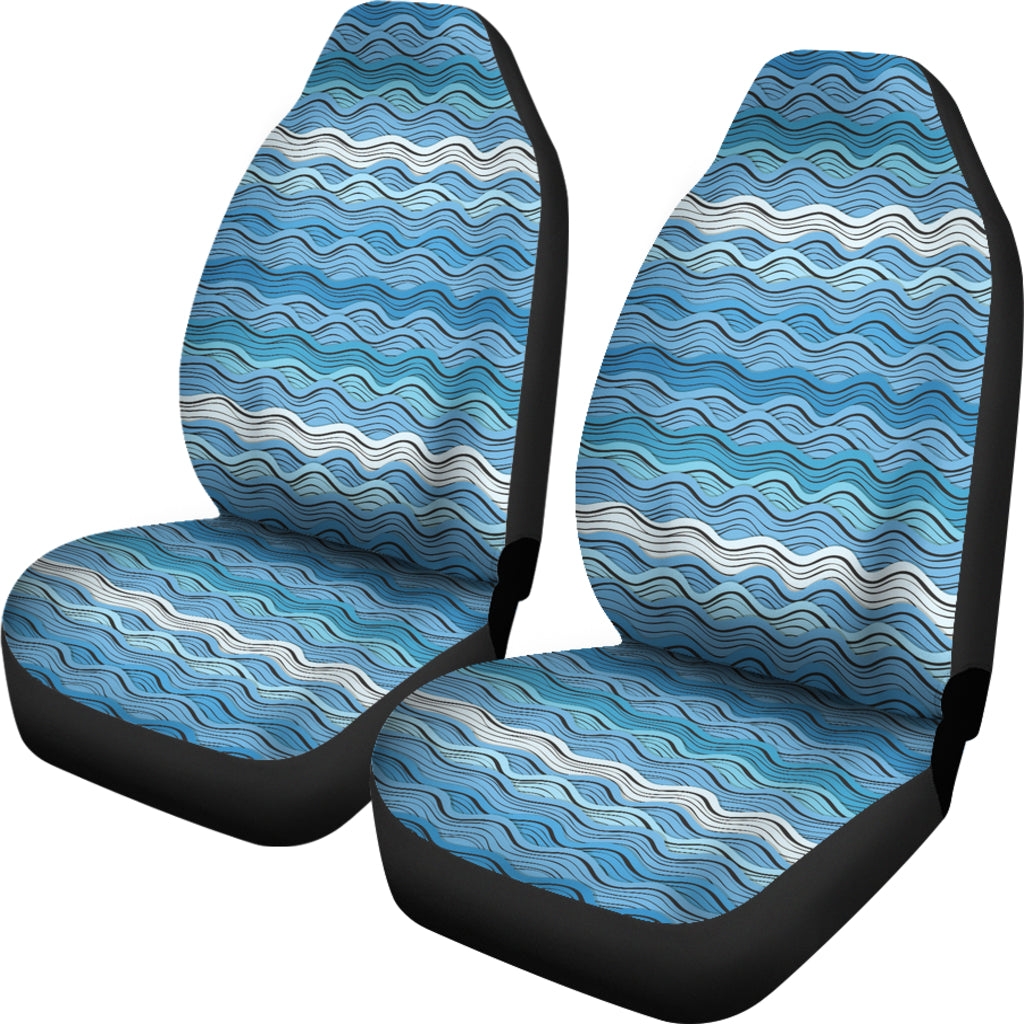 Wave Print Design LKS301 Car Seat Covers