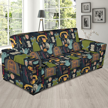 Creepy Halloween Print Design LKS304 Sofa Slipcover
