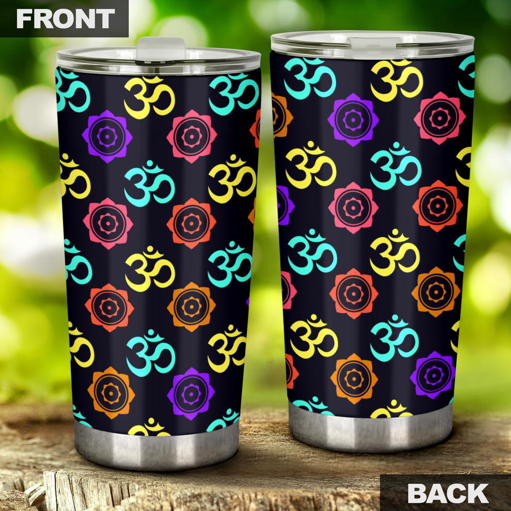 Chakra OM Print Pattern Tumbler